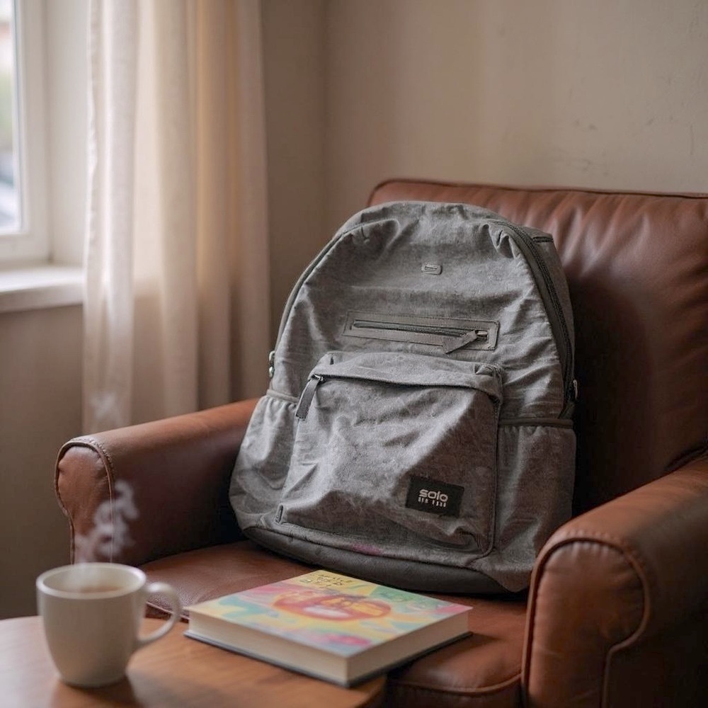 Solo Black Backpack Durable Everyday Design